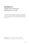 Section 2: Single Best Answer Questions 51–120