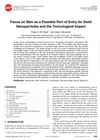 Focus on Skin as a Possible Port of Entry for Solid Nanoparticles and the Toxicological Impact