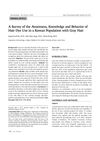 A Survey of Awareness, Knowledge, and Behavior of Hair Dye Use in a Korean Population with Gray Hair