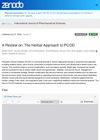 A Review On: The Herbal Approach To Polycystic Ovarian Disease