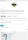 Shrinking the Specialty of Hair Restoration Surgery