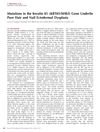 Mutations in the Keratin 85 (KRT85/hHb5) Gene Underlie Pure Hair and Nail Ectodermal Dysplasia