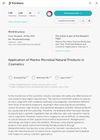 Application of Marine Microbial Natural Products in Cosmetics