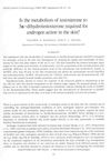 Is The Metabolism Of Testosterone To 5α-Dihydrotestosterone Required For Androgen Action In The Skin?