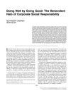Doing Well by Doing Good: The Benevolent Halo of Corporate Social Responsibility