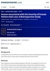 Factors Associated With the Severity of Female Pattern Hair Loss: A Retrospective Study