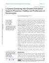 L-Cystine-Containing Hair-Growth Formulation Supports Protection, Viability, and Proliferation of Keratinocytes