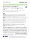 Fluoride Exposure and Pubertal Development in Children Living in Mexico City