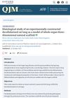 Histological Study of an Experimentally Constructed Decellularized Rat Lung as a Model of Whole Organ Three-Dimensional Natural Scaffold