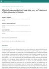 Effect of Aqueous Extract of Iraqi Aloe Vera on Treatment of Skin Wounds in Rabbits