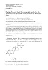 High-Performance Liquid Chromatographic Method for the Determination of Finasteride in Human Plasma at Therapeutic Doses