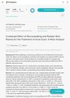 Combined Effect of Microneedling and Platelet-Rich Plasma for the Treatment of Acne Scars: A Meta-Analysis