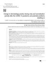 Change in Dermatology Practice During Crisis and Normalization Periods After the COVID-19 Pandemic and Potential Problems Awaiting Us