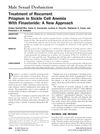Treatment of Recurrent Priapism in Sickle Cell Anemia With Finasteride: A New Approach