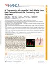 A Therapeutic Microneedle Patch Made from Hair-Derived Keratin for Promoting Hair Regrowth