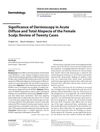 Significance of Dermoscopy in Acute Diffuse and Total Alopecia of the Female Scalp: Review of Twenty Cases