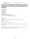 Dyeing of Chitin Nanofibers With Reactive Dyes and Preparation of Their Sheets and Fiber Reinforced Materials