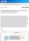 A Critical Review: Recent Advances in Ethosomal Gel for Transdermal Drug Delivery Systems