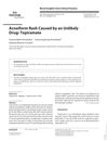 Acneiform Rash Caused by an Unlikely Drug: Topiramate