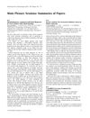 Main Plenary Sessions: Summaries of Papers