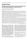 Biological Characterization of Cultured Dermal Papilla Cells and Hair Follicle Regeneration In Vitro and In Vivo