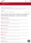 Serum Ferritin and Hair Iron Content in Correlation to Hair Diameter and Density: A Case-Control Study