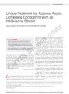 Unique Treatment for Alopecia Areata Combining Epinephrine With an Intralesional Steroid