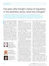 Five Years After Keogh's Review of Regulation in the Aesthetics Sector, What Has Changed?