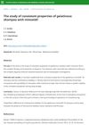 The Study of Consistent Properties of Gelatinous Shampoo with Minoxidil