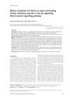 Effects of Platelet-Rich Fibrin on Repair and Healing Chronic Refractory Wounds in Rats by Regulating Wnt/β-Catenin Signaling Pathway