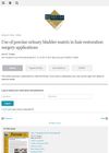 Use of Porcine Urinary Bladder Matrix in Hair Restoration Surgery Applications