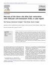 Necrosis of the Donor Site After Hair Restoration With Follicular Unit Extraction: A Case Report