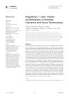 Regulatory T Cells: Master Orchestrators of Immune Tolerance and Tissue Homeostasis