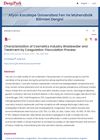 Characterization of Cosmetics Industry Wastewater and Treatment by Coagulation-Flocculation Process