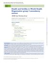 Health And Fertility In World Health Organization Group 2 Anovulatory Women
