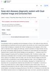 Deep Skin Diseases Diagnostic System With Dual-Channel Image and Extracted Text