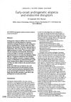 Early-Onset Androgenetic Alopecia and Endocrine Disruptors
