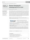 Recent Therapeutic Developments for Acne