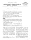Dermatological Manifestations of Down's Syndrome