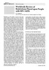 Worldwide Review of Restrictions Placed Upon People With HIV/AIDS