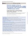 Common Variants in the Sex Hormone-Binding Globulin Gene (SHBG) and Polycystic Ovary Syndrome (PCOS) in Mediterranean Women