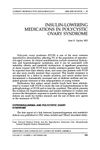 Insulin-Lowering Medications in Polycystic Ovary Syndrome
