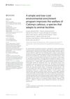A Simple and Low-Cost Environmental Enrichment Program Improves the Welfare of Calomys Callosus, a Species That Adapts to Animal Facilities