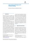 Low-Level Laser Therapy in Wound Healing