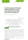 Dushivishajanya Indralupta (Alopecia Barbae): A Case Successfully Treated With Ayurvedic Management