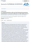 Supplementation With Soy Hull During Late Gestation and Lactation on Parasite Indicators in Hair Sheep Ewes
