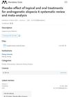 Placebo Effect of Topical and Oral Treatments for Androgenetic Alopecia: A Systematic Review and Meta-Analysis