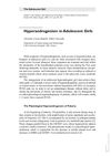 Hyperandrogenism in Adolescent Girls: Diagnosis and Management