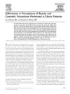 Differences in Perceptions of Beauty and Cosmetic Procedures in Ethnic Patients