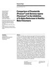 Comparison of Finasteride (Proscar) and Serenoa Repens (Permixon) in the Inhibition of 5-Alpha Reductase in Healthy Male Volunteers